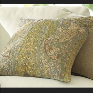 Two Pottery Barn Colette pillow covers. Approx. 20x20